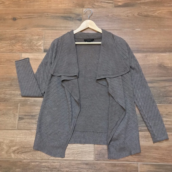 Tahari Sweaters - Merino Wool Tahari Waterfall Sweater Cardigan